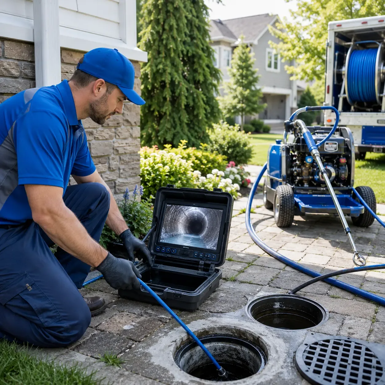 Outdoor drain cleaning professionals serving St Columbans, NE