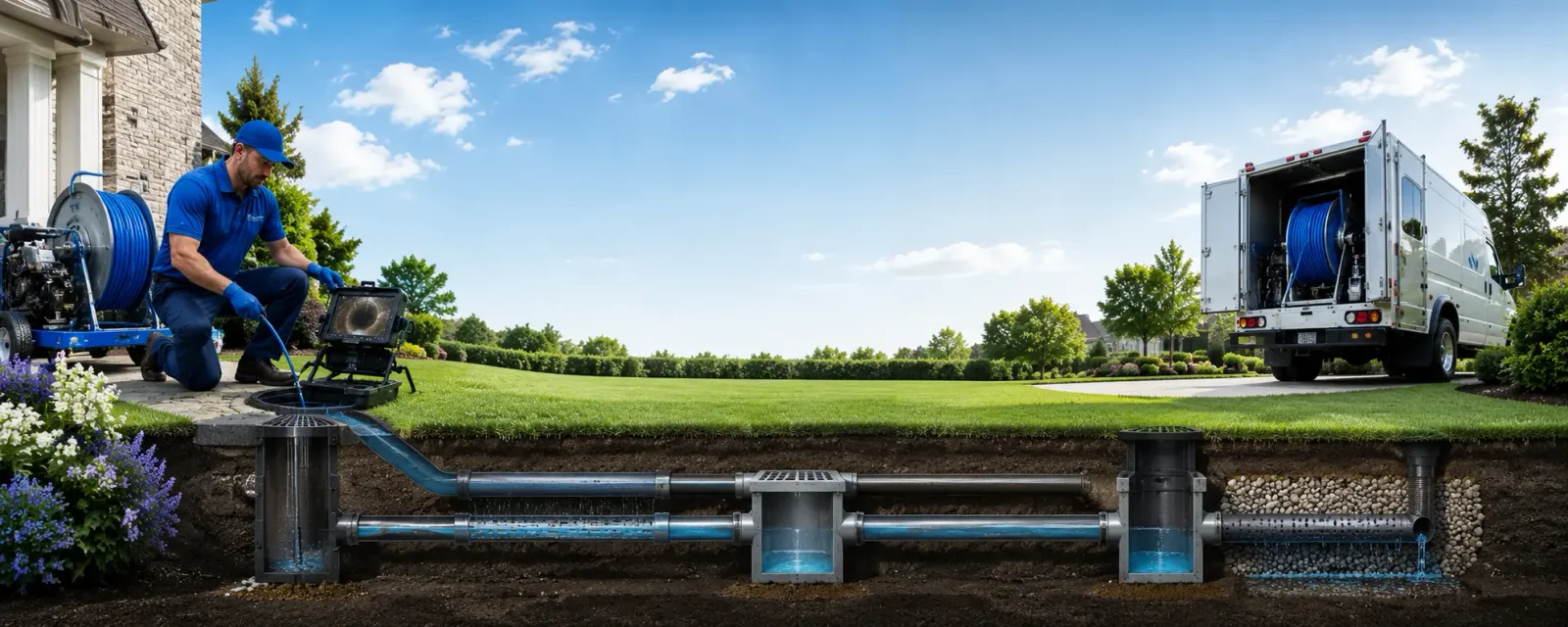 Outdoor drain cleaning information for St Columbans, NE